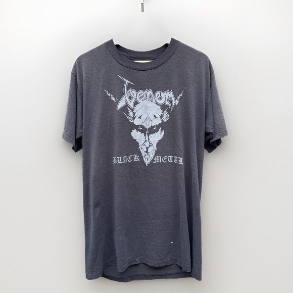 EXTREMELY RARE VINTAGE 1982 VENOM BLACK METAL TSHIRT